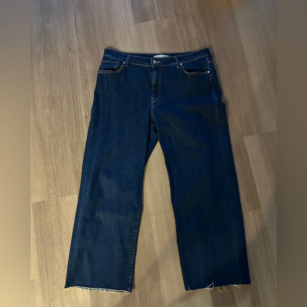 Mavi Romee Dark Blue Jeans, high rise crop